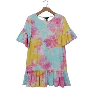 Polo Ralph Lauren  Cover Up Dress Girls XL/16 Tie-Dye Multicolor Terry Cloth